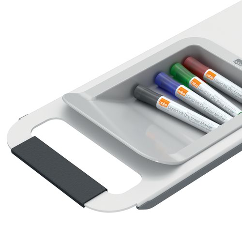 Nobo Mobile Whiteboard Collaboration System 1800 x 900mm Mobile Base 2 x Magnetic Steel Whiteboards and Accessories Move and Meet System 1915560 17007AC Buy online at Office 5Star or contact us Tel 01594 810081 for assistance