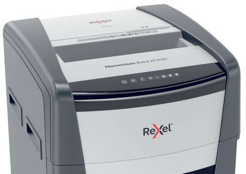Rexel Momentum Extra XP426Plus Cross-Cut Shredder 2021426XEU - ACCO Brands - RM62565 - McArdle Computer and Office Supplies