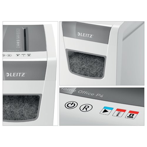 Leitz IQ Slim Home Office Cross Cut Shredder 23 Litre 10 Sheet White 80011000 71842AC Buy online at Office 5Star or contact us Tel 01594 810081 for assistance