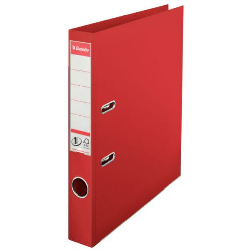Esselte No.1 Lever Arch File Polypropylene, A4, 50 mm, Red - Outer carton of 10