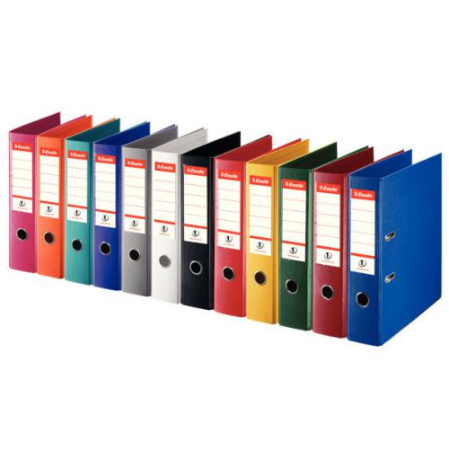 Esselte No.1 Lever Arch File Polypropylene, A4, 75 mm. Assorted - Outer carton of 10