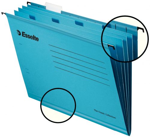 Esselte Classic Reinforced Suspension File A4 - Blue (Pack of 10)