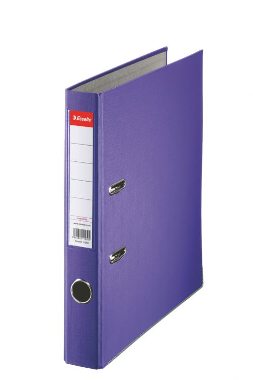 Esselte Essentials Lever Arch File A4 PP 50mm Violet PK25