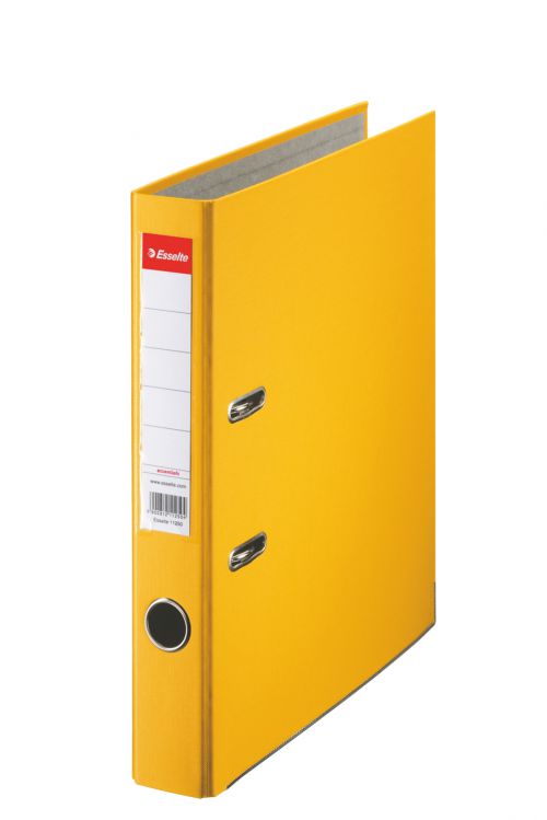 Esselte Essentials Lever Arch File A4 PP 50mm Yellow PK25