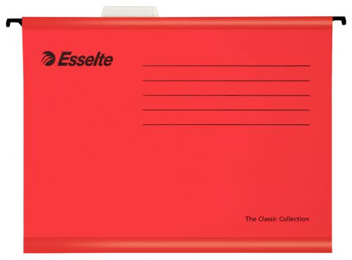 72178AC - Esselte Classic A4 Suspension File Board 15mm V Base Red (Pack 25) 90316