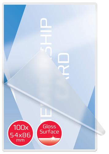 GBC Card™ Pouch Gloss 54x86mm 250 micron Clear (100)