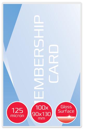 GBC Card™ Pouch Gloss 90x130mm 125 micron Clear (100)