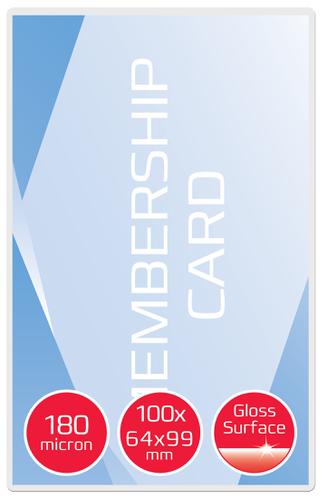 GBC Card™ Pouch Gloss 64x99mm 125 micron Clear (100)
