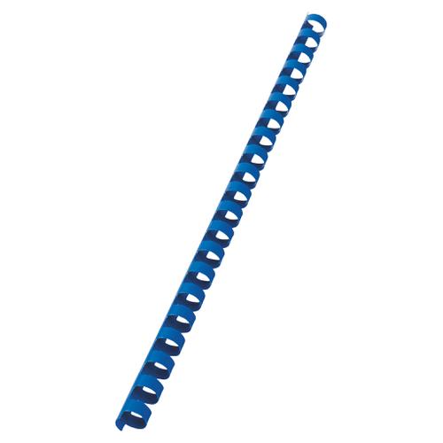 GBC Binding Combs 12.5mm 21 Ring Blue Pack 100 Binding Machine Supplies CO6056