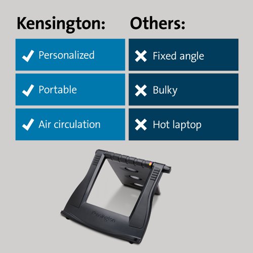 AC52788 Kensington SmartFit Easy Riser Laptop Stand Black K52788WW