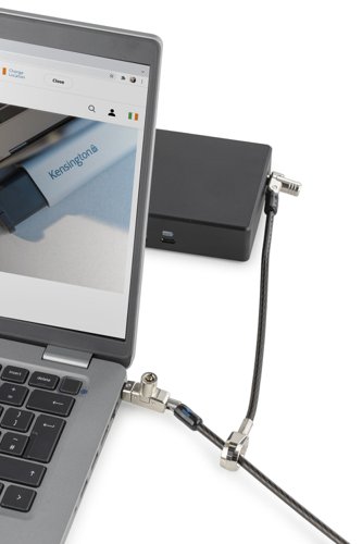 Kensington K60509EUM Slim N17 2.0 Keyed Dual Head Laptop Lock for Wedge-Shaped Slots 25 Pack | 33394J | ACCO Brands