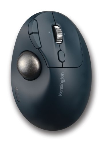 AC72196 | The Kensington Pro Fit Ergo TB550 Trackball allows users to effortlessly transition from a mouse to a trackball and unlock the ergonomic advantages and space-saving benefits it offers. With its thoughtful design, the TB550 utilises 51% recycled material, reducing the use of new plastics. Bluetooth Low Energy or 2.4GHz wireless connectivity offer maximum flexibility. The TB550 also features a rechargeable battery, a 4D scroll wheel and a patented ball ejection system that simplifies cleaning.