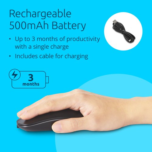 Kensington MY230 EQ Rechargeable Wireless Mouse - Midsize