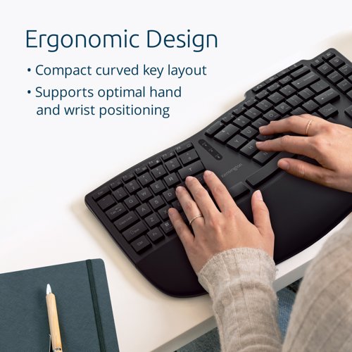 Kensington EQ KB675TKL Ten-Keyless Wireless Rechargeable Keyboard - K75491UK - Best Price Keyboards UK