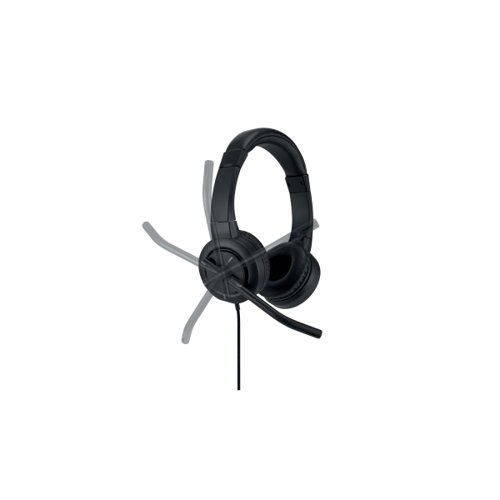 Kensington H1000 USB-C On-Ear Headband Wired Headset Black K83450WW - AC83450