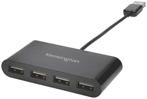 Kensington USB 2.0 4-Port Hub Black - Outer carton of 4