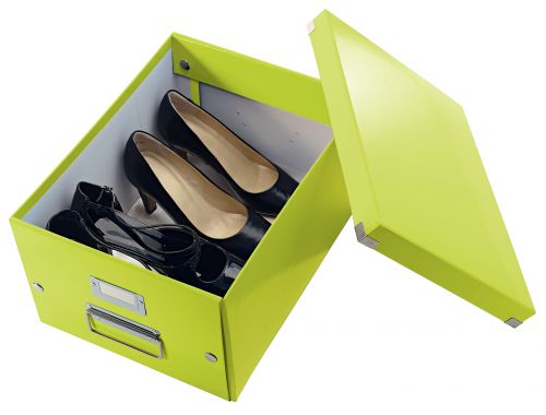 Leitz Wow Click & Store A4 Box Green Storage Boxes AS9406