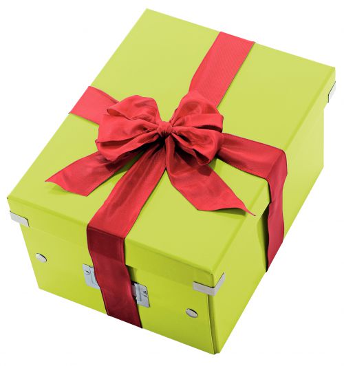 Leitz Wow Click & Store A4 Box Green Storage Boxes AS9406