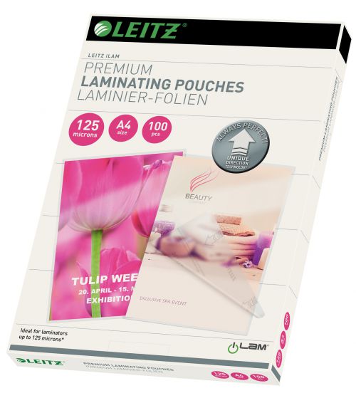 Leitz iLAM Premium Laminating Pouch A4 125 Micron (Pack of 100) 74810000 - LZ39765