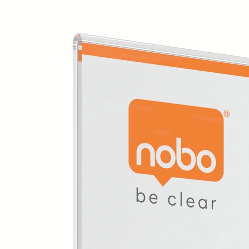 Nobo A4 Counter Top Acrylic Freestanding Poster Frame Clear 1915594 ACCO Brands