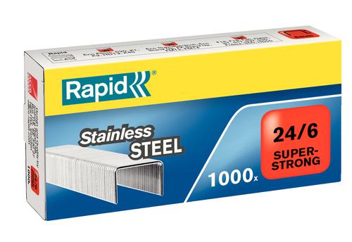 Rapid SuperStrong Staples 24/6  - Outer carton of 5