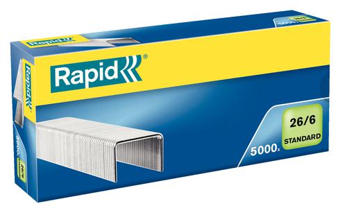 Rapid Standard Staples 26/6  (5000) - Outer carton of 10