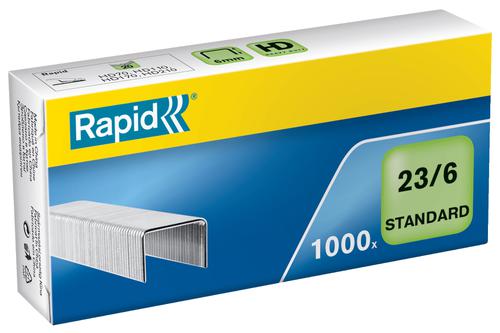 Rapid Standard Staples 23/6  (1000) - Outer carton of 10