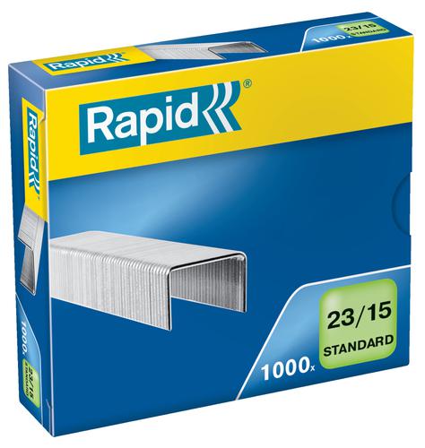 Rapid Standard Staples 23/15  (1000) - Outer carton of 10