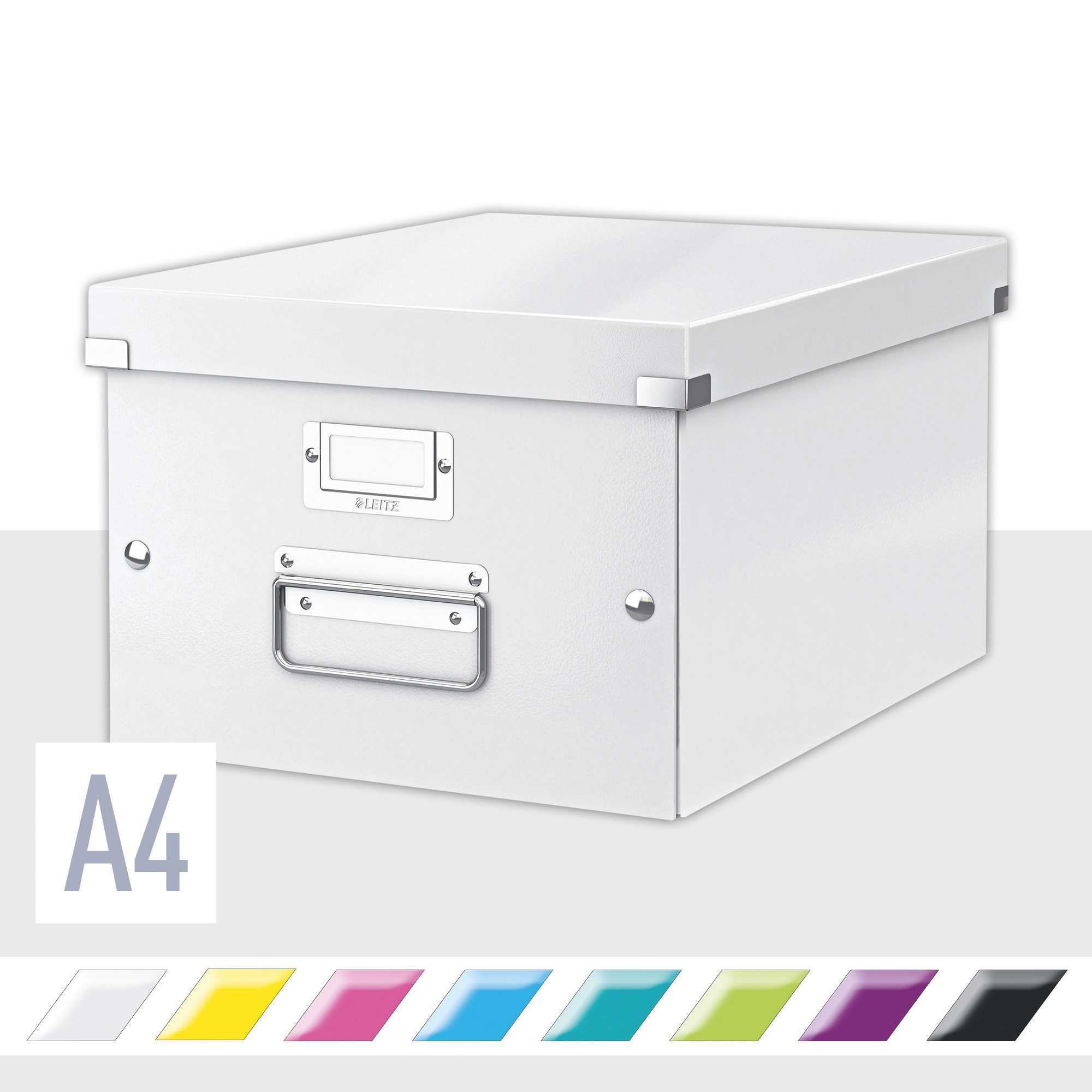 Leitz Click & Store A4 Storage Box, Click & Store, Medium, White