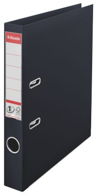 Esselte No.1 VIVIDA Lever Arch File Polypropylene A4 50mm Spine Width Black (Pack 10) 811470