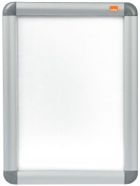 Nobo Clip Down Frame A4 Aluminium Frame Plastic Front Silver/Grey 1902214