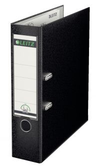 Leitz 180 Lever Arch File Polypropylene A4 80mm Spine Width Black (Pack 10) 10101095