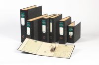 Rexel Classic Lever Arch File Paper on Board A4 80mm Spine Width Black/Green (Pack 10) 26145EAST