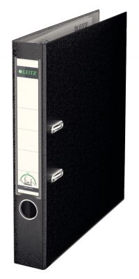 Leitz 180 Lever Arch File Polypropylene A4 52mm Spine Width Black (Pack 10) 10151095