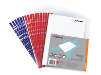 Rexel Quality Pocket A4 Blue Spine Embossed (Pack of 25) 12233