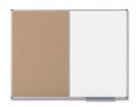 Nobo Classic Combination Board Cork/Magnetic Whiteboard Aluminium Frame 900x1200mm 1901588