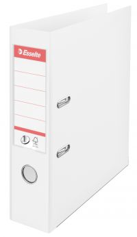 Esselte No.1 Lever Arch File Polypropylene A4 75mm Spine Width White (Pack 10) 811300