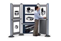 Nobo Modular Display System Upright and Base for Modular Display Panels