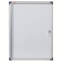 Nobo Extra Flat Magnetic Whiteboard Display Case Lockable 4 x A4 550x735mm 1900846