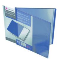 Rexel A4 Presentation Display Book 20 Pocket Black 12710BK
