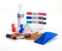 Nobo Whiteboard User Kit 4 Mrkrs/Eraser/Refills/Absorbent Cloths/125ml Cleaning Spray/Magnets Ref 1901430
