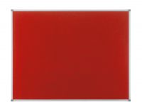Nobo Classic Noticeboard Felt with Aluminium Frame W1200xH900mm Red Ref 1902260