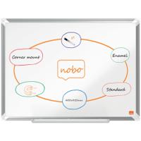 Nobo Premium Plus Magnetic Enamel Whiteboard Aluminium Frame 600x450mm 1915143