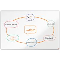 Nobo Premium Plus Magnetic Enamel Whiteboard Aluminium Frame 1800x1200mm 1915149