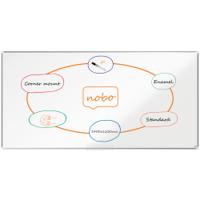 Nobo Premium Plus Magnetic Enamel Whiteboard Aluminium Frame 2400x1200mm 1915151