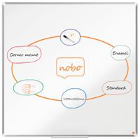Nobo Premium Plus Steel Magnetic Whiteboard 1200x1200mm - 1915157