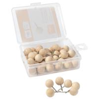 Nobo 1915709 Notice Board Wooden Push Pins - Pack of 40