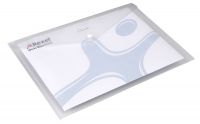 Rexel Ice Wallet Durable Polypropylene Popper-seal A4 Translucent Clear Ref 2101660 [Pack 5]