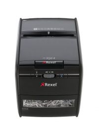 Rexel Auto+ 60X Cross Cut Shredder Black 2103060