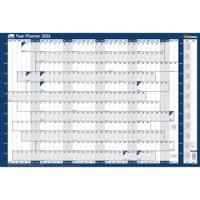Sasco 2026 Original Year Wall Planner 915W x 610mmH With Wet Wipe Pen & Sticker Pack Board Mounted - 2410261